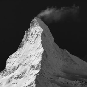 Mont Cervin Suisse enneigé - Photo du Cervin vu de Findelalp