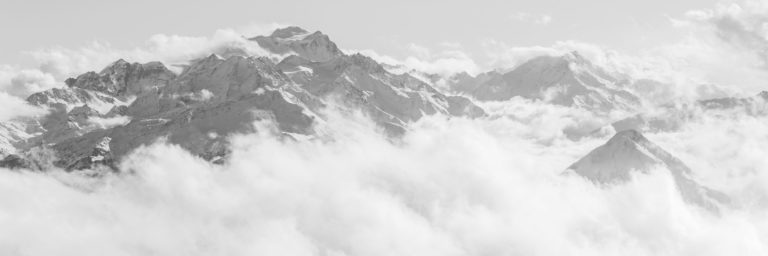 Panorama-Poster der Berge Combins, Mont Vélan und Catogne