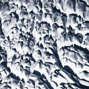 Alpine glacier - Mountain image with snow and crevasses