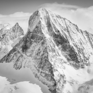 The Dent Blanche - The Obergabelhorn - black and white mountain arete