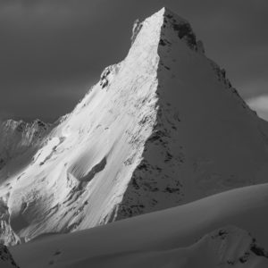 Image snow mountain black and white - Panorama of the Alps - Sunrise and sunset on Dent D&#039;Hérens