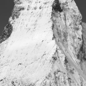 Arete de Hornli - Cervin - portrait panoramique du pic et du sommet d’une montagne dans les Alpes Suisses