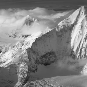 Foto Berg Schweiz Panorama Matterhorn - Zinalrothorn - Weisshorn - Zermatt Engadin