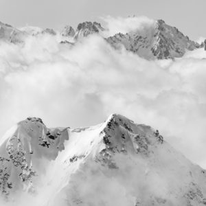 Val de Bagnes - Photo du mont blanc vu de verbier - Image montagne massif du Mont Blanc