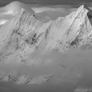 Taschhorn - Dom - summit of the Alps - Peaks of the Saas fee mountains - The Matterhorn
