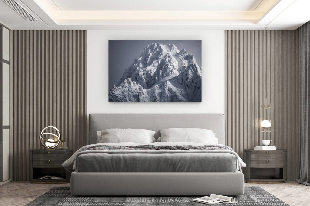 décoration murale chambre design - achat photo de montagne grand format - Image montagne - Massifs Alpes Mont Blanc