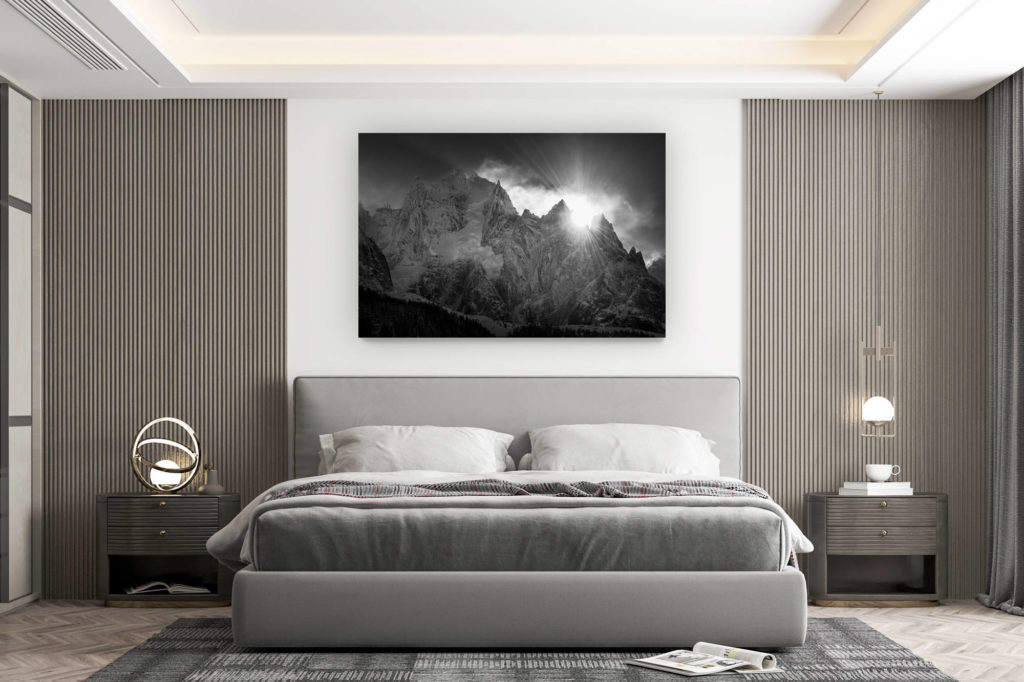 décoration murale chambre design - achat photo de montagne grand format -