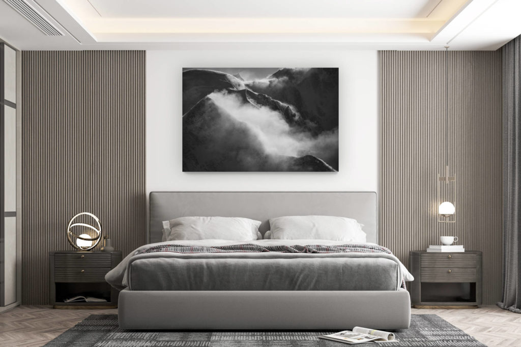 décoration murale chambre design - achat photo de montagne grand format -