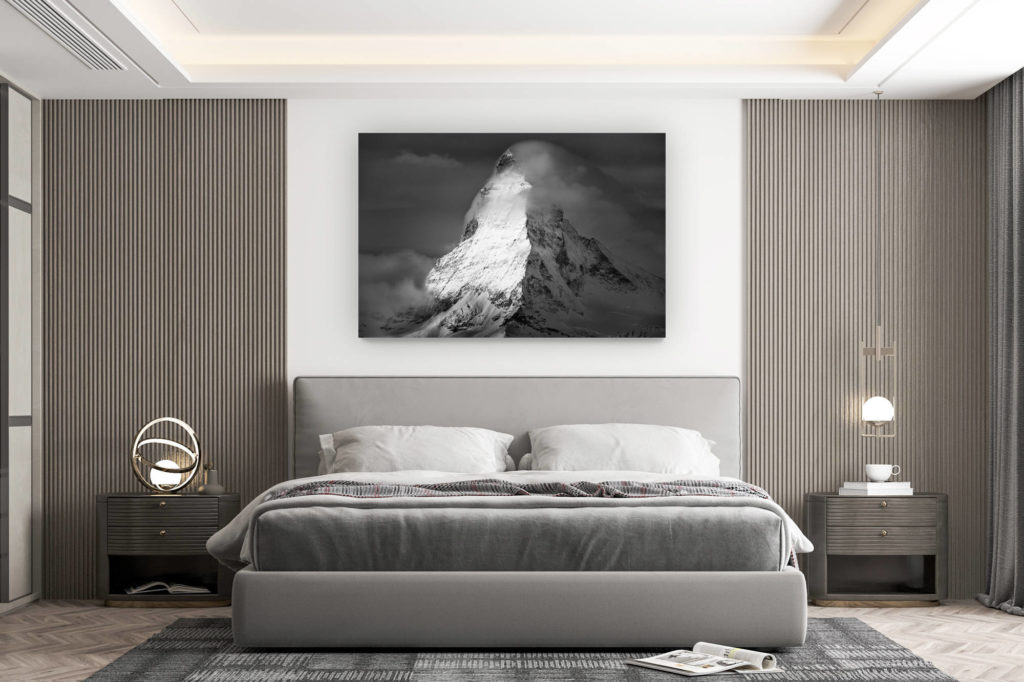 décoration murale chambre design - achat photo de montagne grand format - Cervin image - Photo montagne suisse Mont Cervin