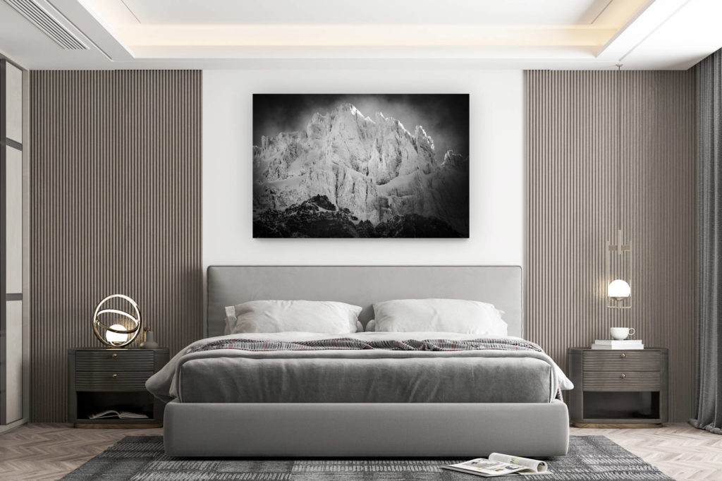 décoration murale chambre design - achat photo de montagne grand format - Alpes Bernoises - Montagnes des Dents de Morcles