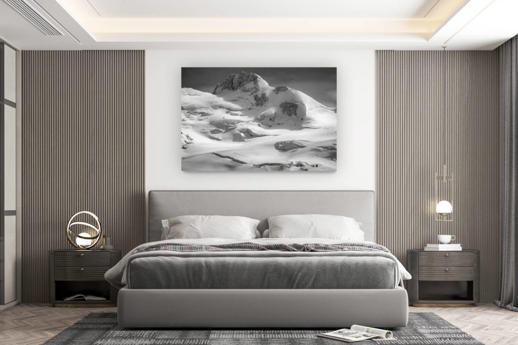 décoration murale chambre design - achat photo de montagne grand format - Zermatt Valais Suisse - photo haute montagne- Dufour Spitze