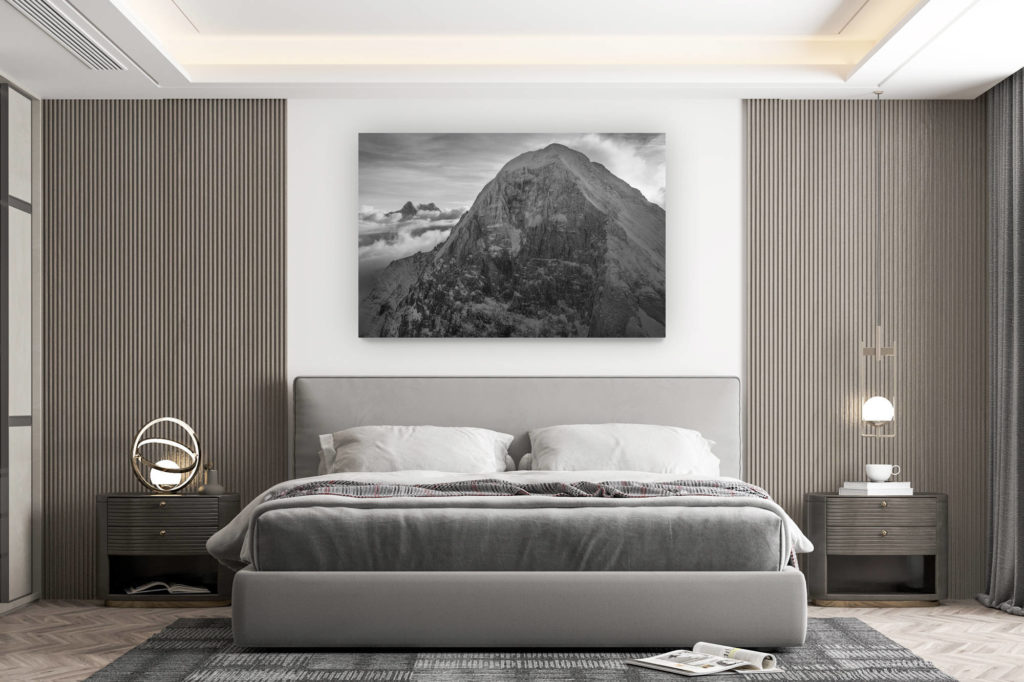 décoration murale chambre design - achat photo de montagne grand format - photo eiger nordwand