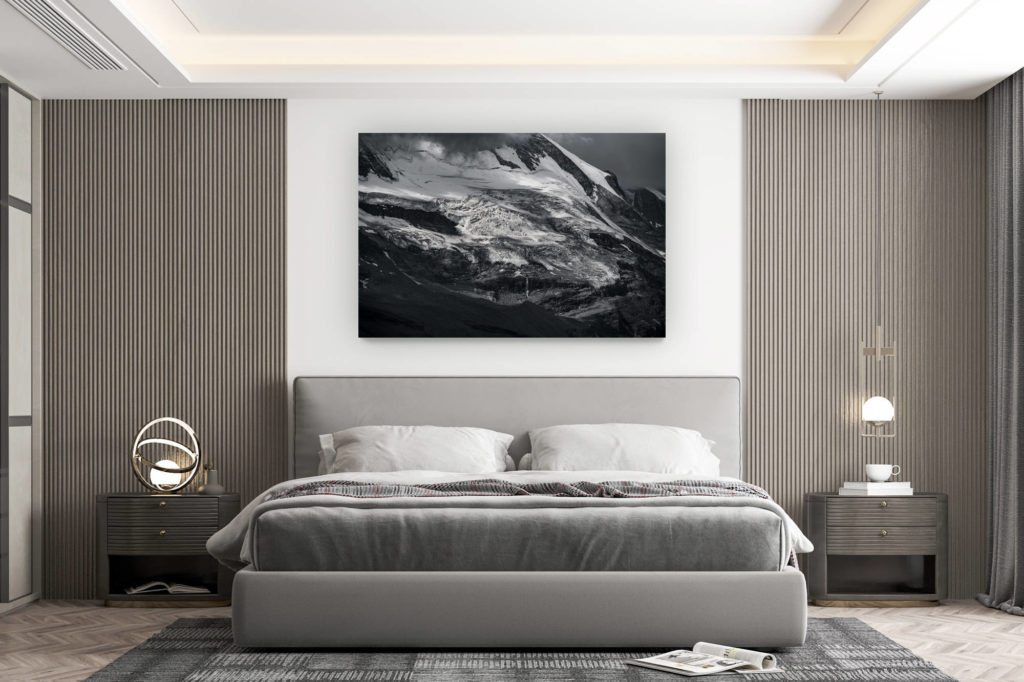 décoration murale chambre design - achat photo de montagne grand format - Glacier des Alpes - Photo glacier du Cervin