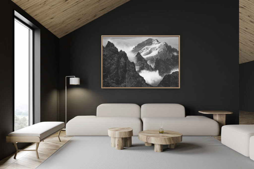 décoration chalet suisse - intérieur chalet suisse - photo montagne grand format -