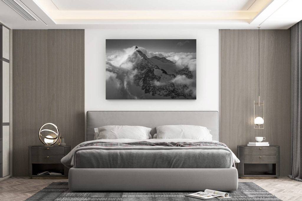 décoration murale chambre design - achat photo de montagne grand format - Val d'hérens - Massif des alpes suisses La Singla