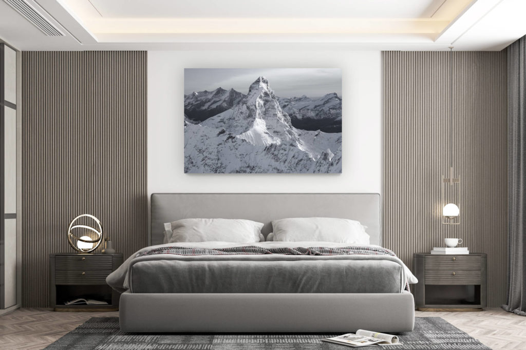 décoration murale chambre design - achat photo de montagne grand format - photo matterhorn paysage de montagne