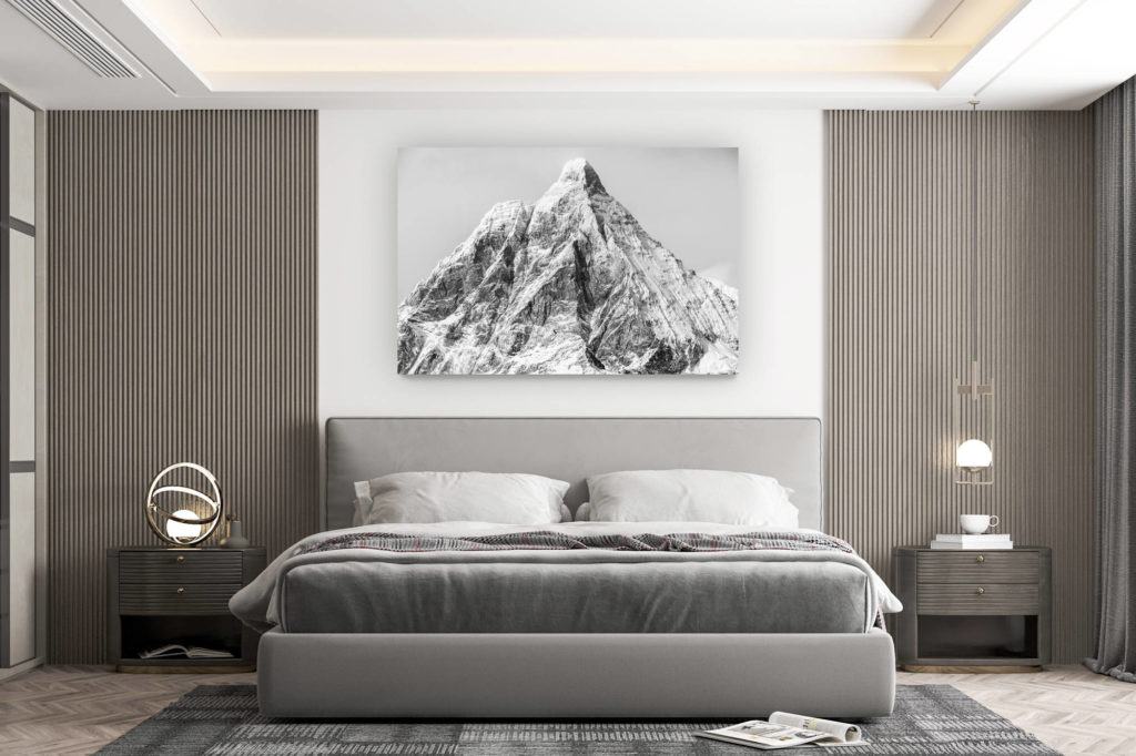 décoration murale chambre design - achat photo de montagne grand format - Mont Cervin - Image montagne Mont Cervin - Matterhorn vu du Theodulpass