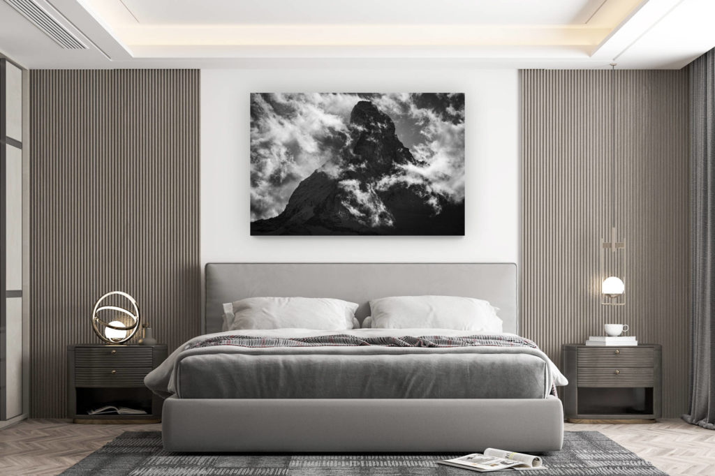 décoration murale chambre design - achat photo de montagne grand format - Image Cervin - Image montagne - Matterhorn photos vu du Matterall