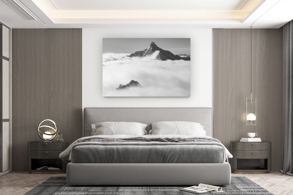 décoration murale chambre design - achat photo de montagne grand format - Monte Disgrazia - davos suisse vallée de l'Engadine