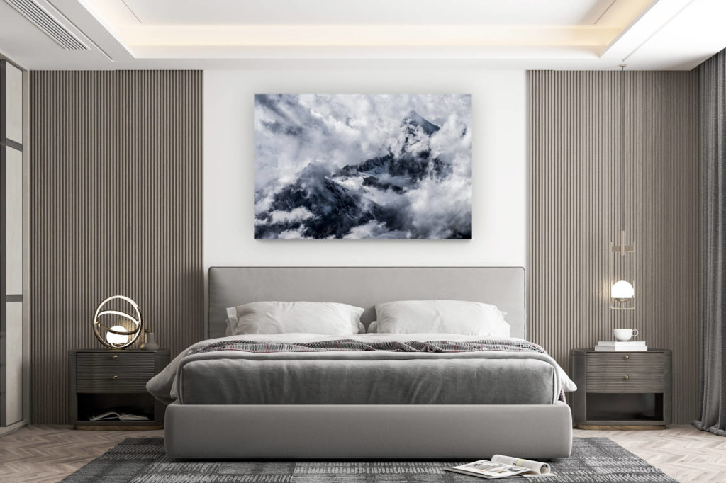 décoration murale chambre design - achat photo de montagne grand format - Photo montagne Valais suisse - Ober Gabelhorn