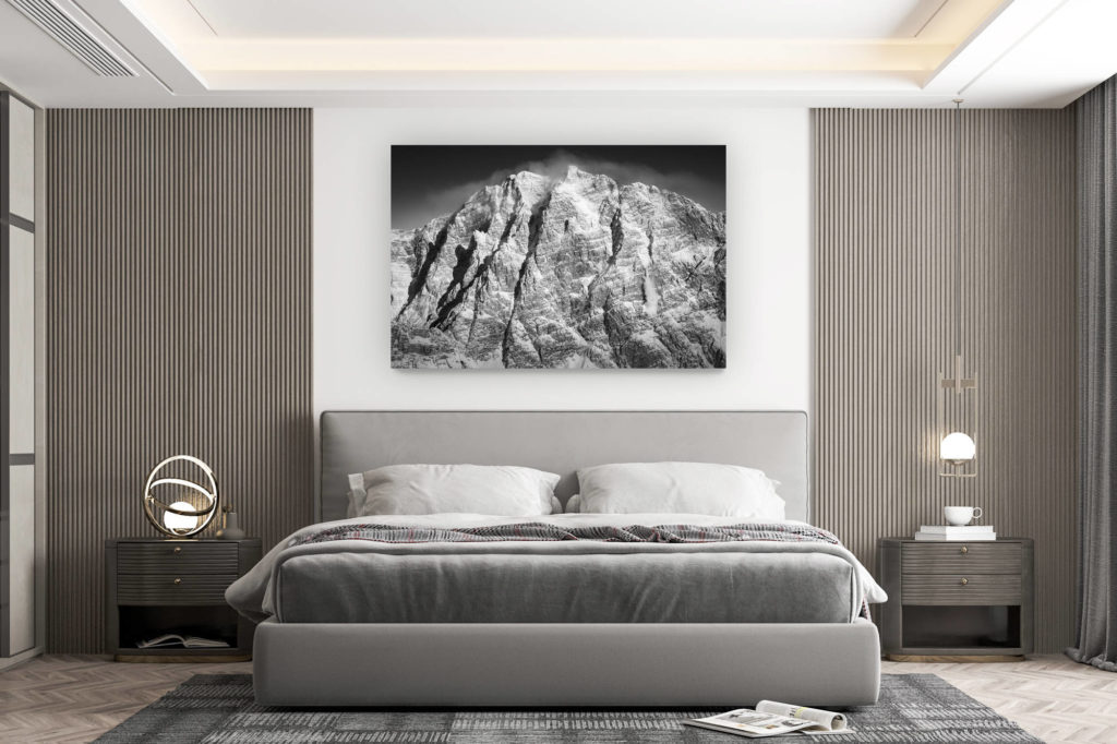 décoration murale chambre design - achat photo de montagne grand format - Face Piz Ela - Photo du Piz Ela