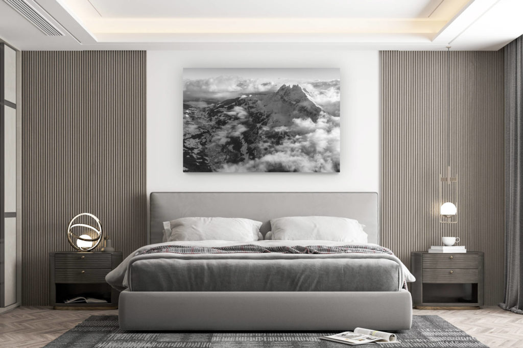 décoration murale chambre design - achat photo de montagne grand format -