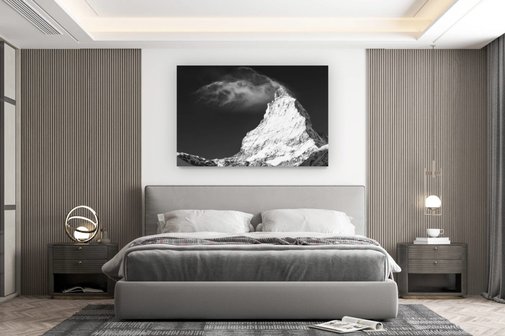 décoration murale chambre design - achat photo de montagne grand format -