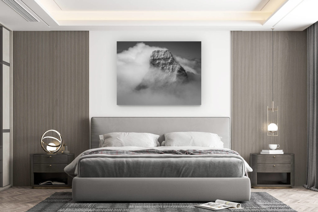 décoration murale chambre design - achat photo de montagne grand format -