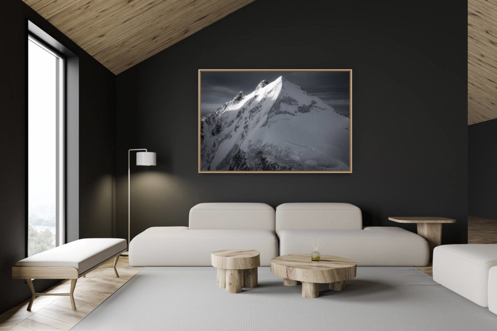 décoration chalet suisse - intérieur chalet suisse - photo montagne grand format -