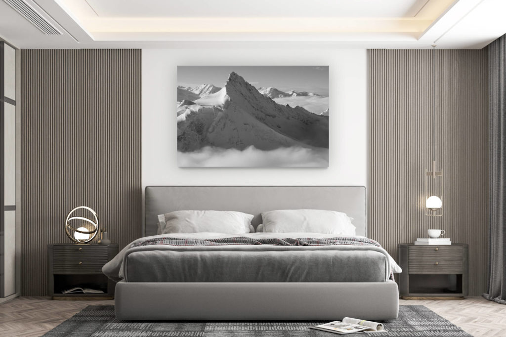 décoration murale chambre design - achat photo de montagne grand format -