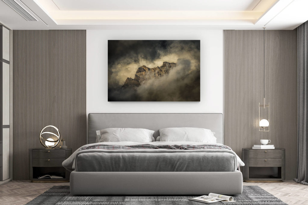 décoration murale chambre design - achat photo de montagne grand format - Photo paysage de montagne Suisse - Dents de Morcles