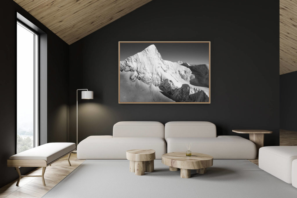 décoration chalet suisse - intérieur chalet suisse - photo montagne grand format -