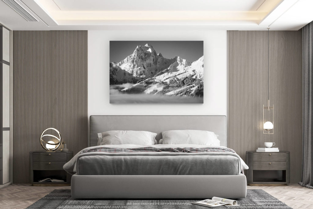 décoration murale chambre design - achat photo de montagne grand format -