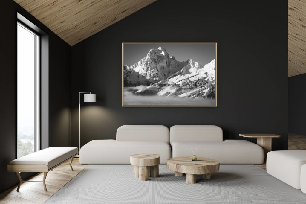 décoration chalet suisse - intérieur chalet suisse - photo montagne grand format -