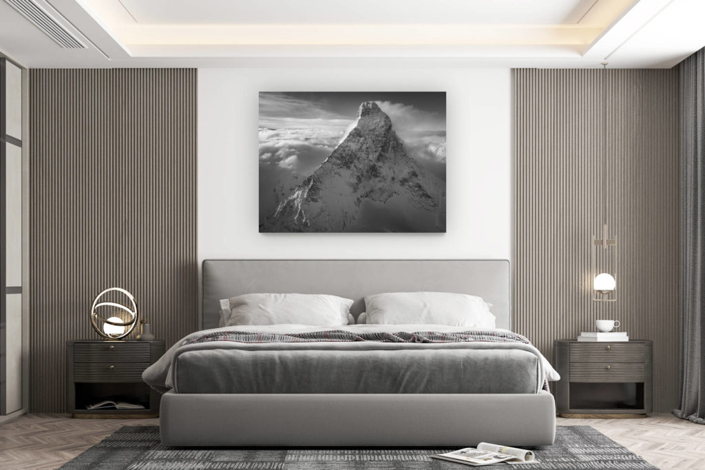 décoration murale chambre design - achat photo de montagne grand format -