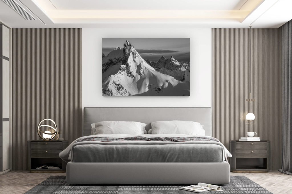 décoration murale chambre design - achat photo de montagne grand format -