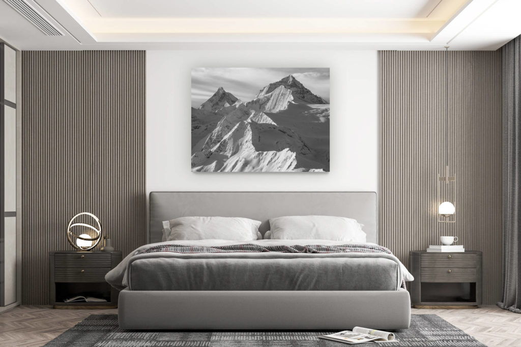 décoration murale chambre design - achat photo de montagne grand format -