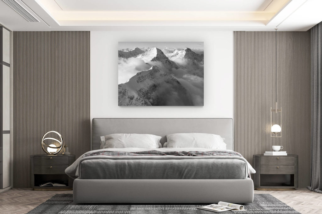 décoration murale chambre design - achat photo de montagne grand format -