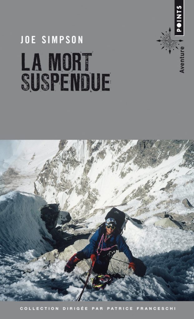 Première de couverture du livre de montagne La monrt suspendue de Joe Simpson