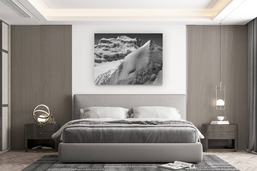 décoration murale chambre design - achat photo de montagne grand format -