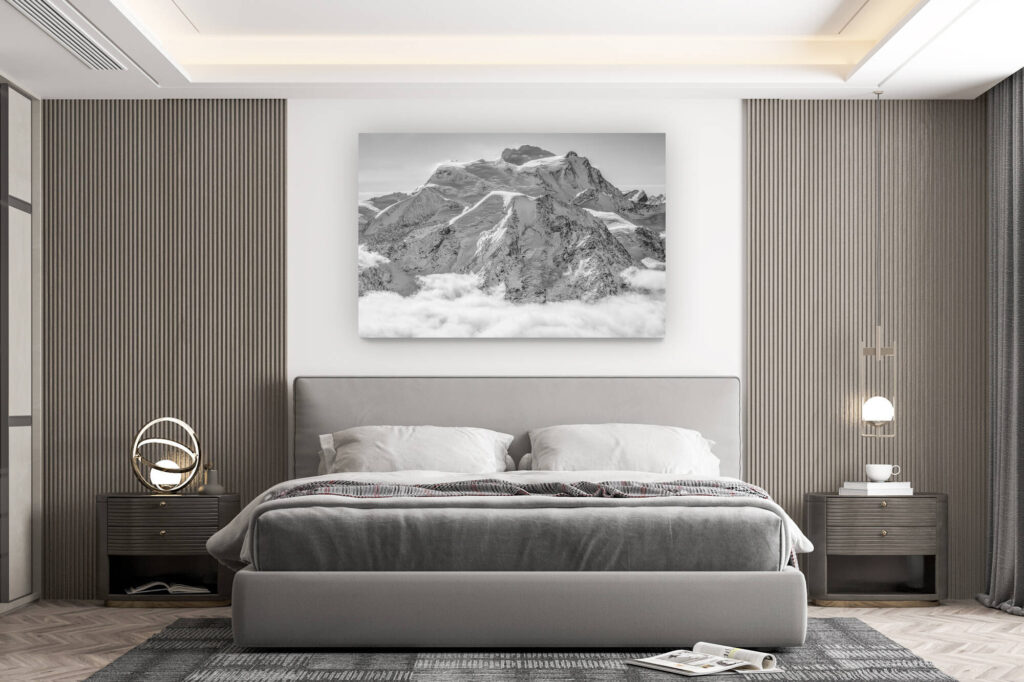 décoration murale chambre design - achat photo de montagne grand format -