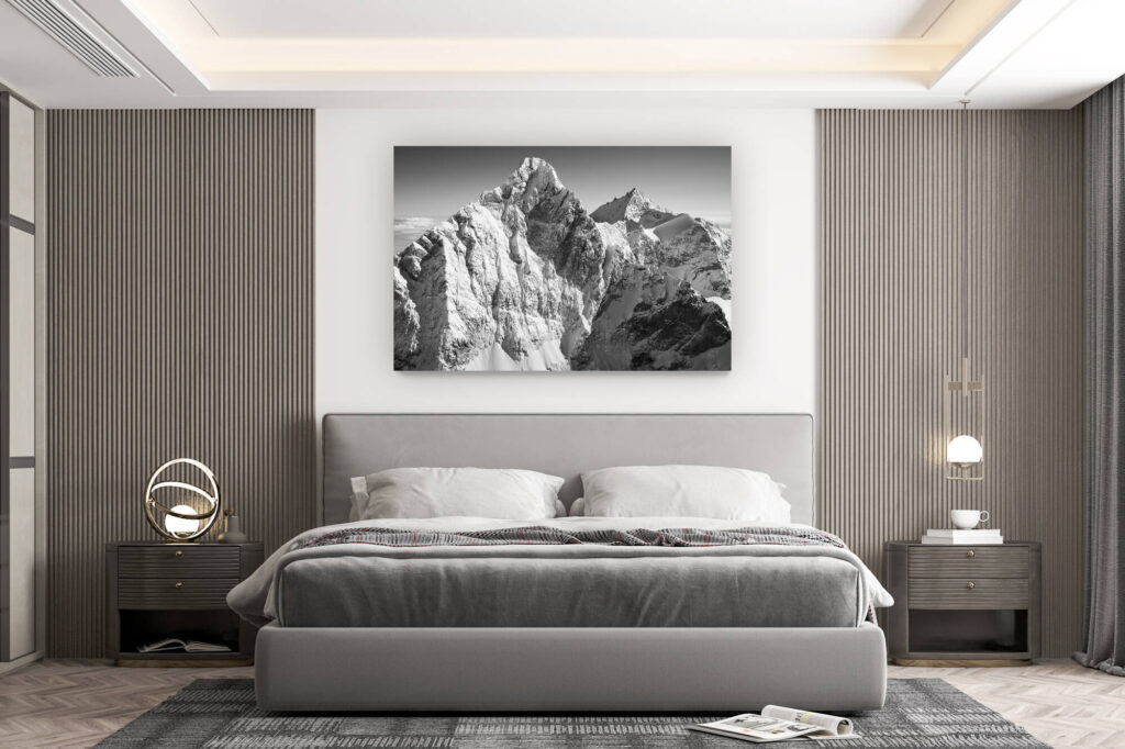 décoration murale chambre design - achat photo de montagne grand format -