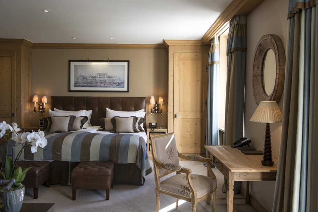 Chambre de luxe intérieur du Gstaad Palace