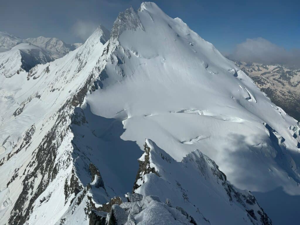 Ascension de la face nord de la Lenzspitze