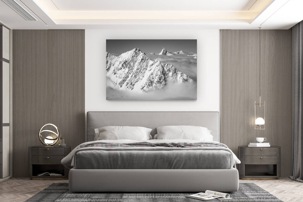 décoration murale chambre design - achat photo de montagne grand format -