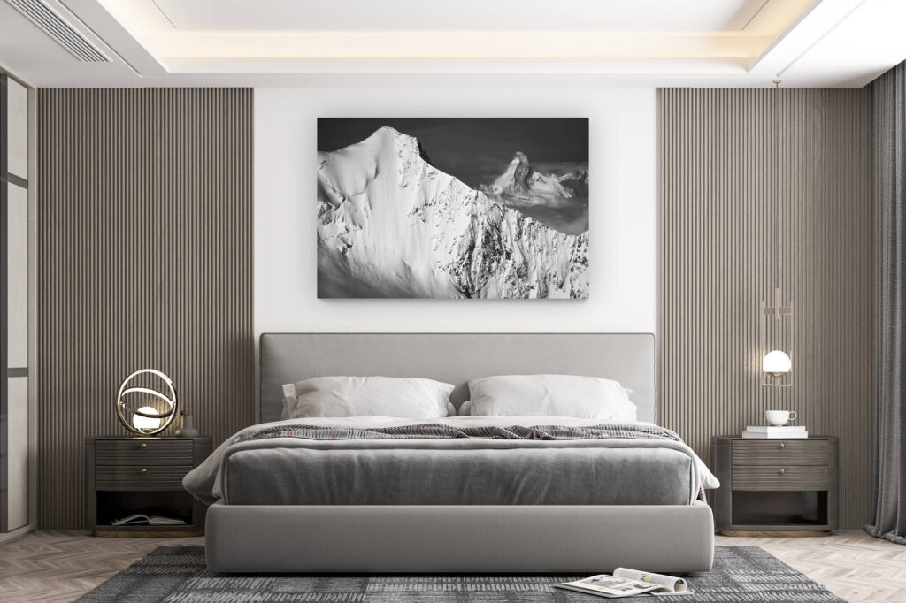 décoration murale chambre design - achat photo de montagne grand format -