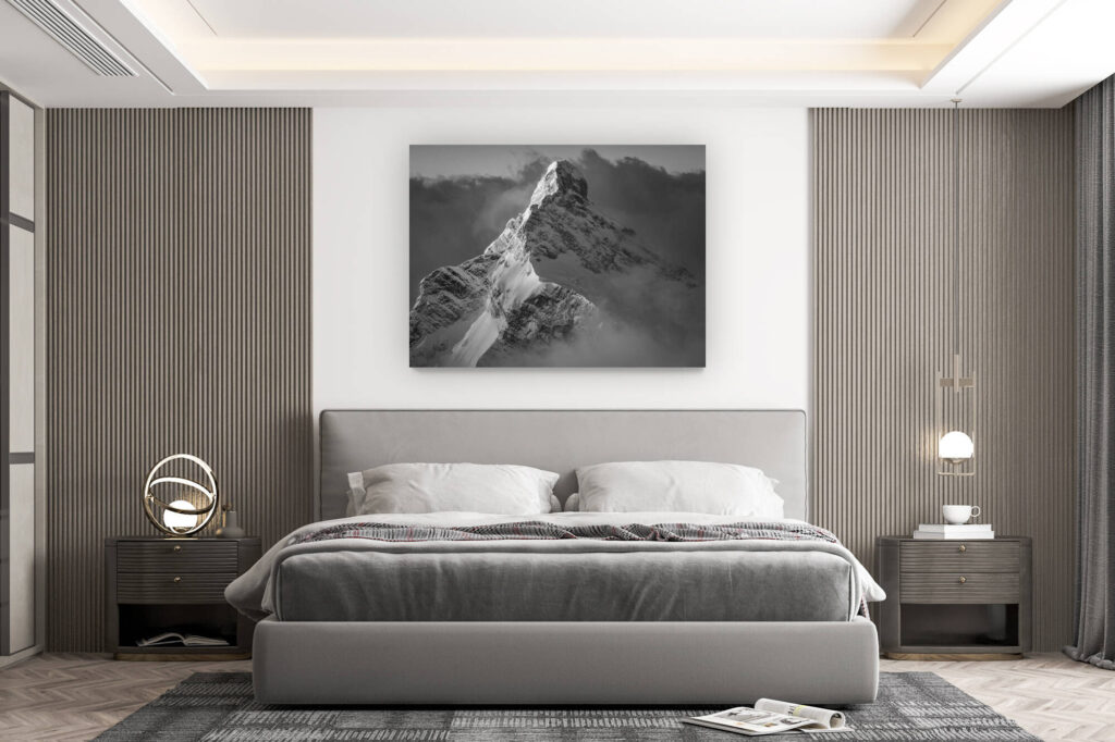 décoration murale chambre design - achat photo de montagne grand format -