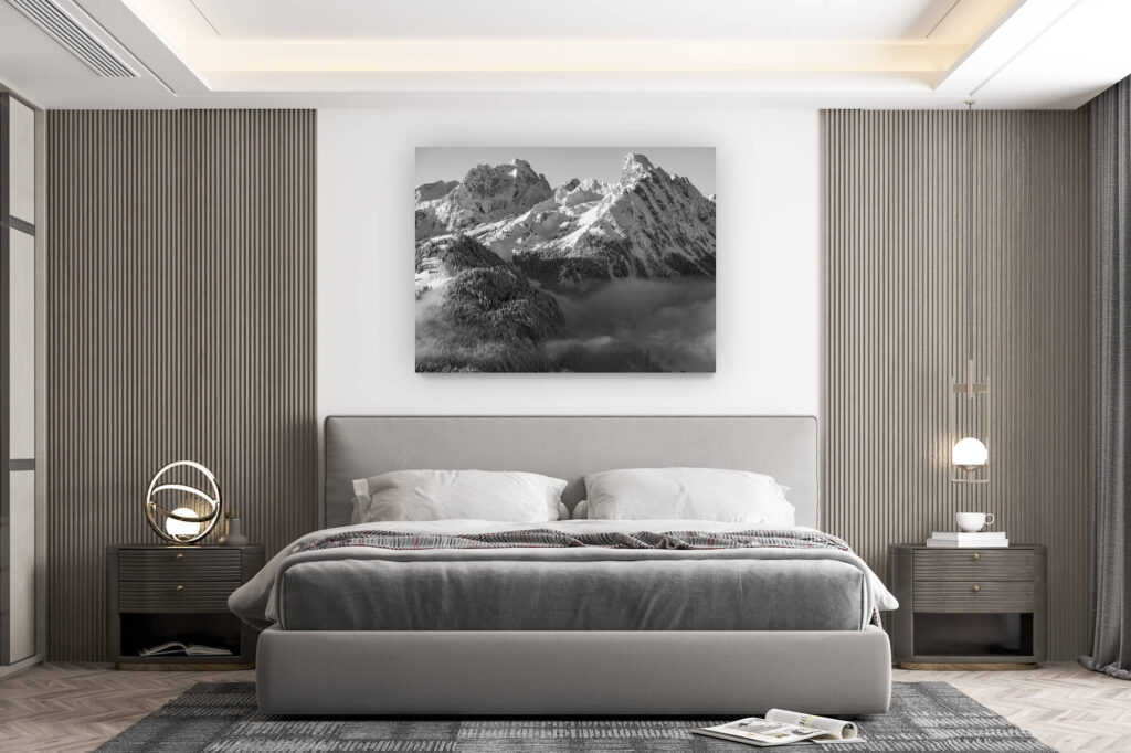 décoration murale chambre design - achat photo de montagne grand format -