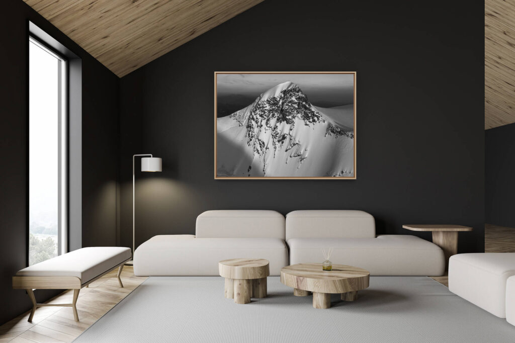 décoration chalet suisse - intérieur chalet suisse - photo montagne grand format -